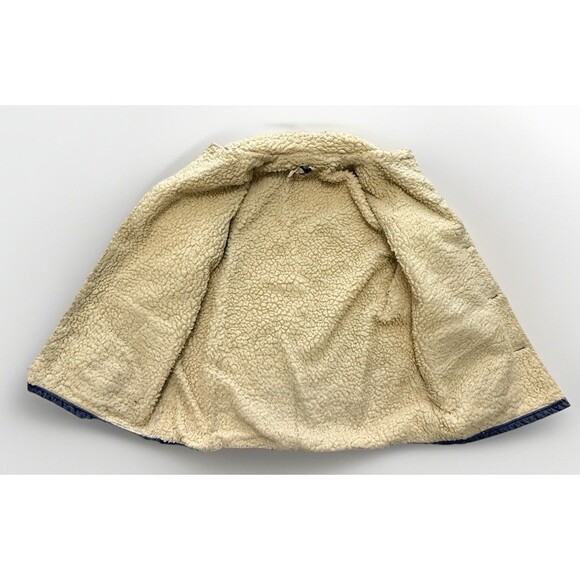 Vintage 70s Mens Sears Roebucks Denim Sherpa Lined Trucker Jacket Size 42R USA - Picture 13 of 13